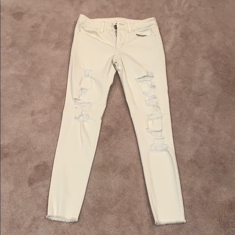 Cream American Eagle Jeans